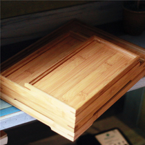 Rectangular bamboo tray Hotel tea tray Teapot tray Kung Fu tea set Tea tray Home tea tray