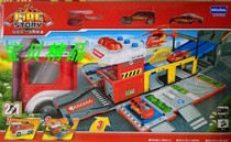 Weifeng scientific and educational track car track deformation car storage parking lot toy alloy car engineering car fire truck police car