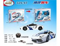 Childrens toy car Elf dog remote control car police car simulation siren sound boy electric car charging version off-road vehicle