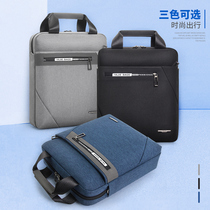 Vertical Briefe Briefcase Oxford Cloth Fashion Business House Handbag Splash Water Single Shoulder Bag Inclined Cross File Package Pure Color Tide