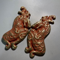 Ancient Play Miscellaneous Tiger Fu Fu Fu Characters Ancient Token Movie And TV Prop Home Craft Pendulum Halves A Pair Of Prices