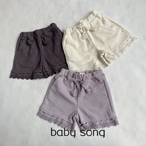 Exit Day Single PM100-130 girl baby Summer lace Huffag loose shorts hot pants