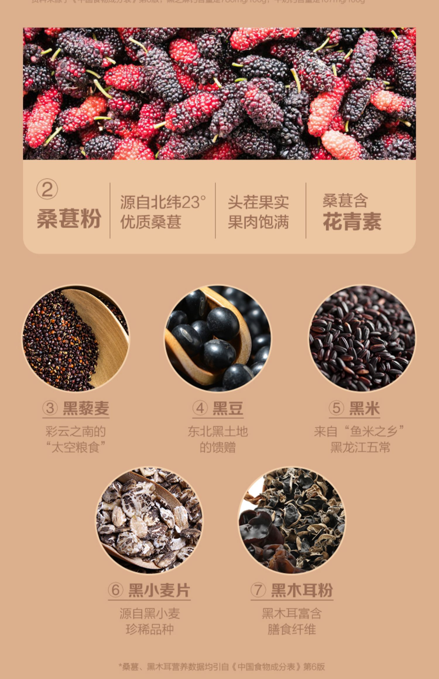 【五谷磨房】核桃芝麻桑葚代餐粥600g