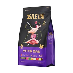 比乐生鲜Max狗粮鸭肉梨泰迪边牧金毛大型小型犬幼犬成犬犬粮12kg