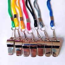 Stainless steel metal whistle professional football basketball referee training police whistle commanding outdoor survival whistle