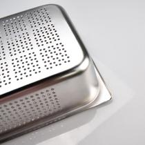 Couple of stainless steel punching durable handle appliances for fast food cafeteria milk tea store insulation table box fast