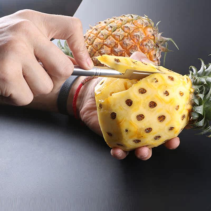 包邮不锈钢菠萝刀削菠萝去眼器削菠萝水果刀削皮刀去眼夹子削皮器