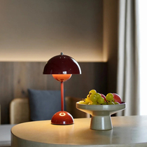 Wedding table lamp Bud Nordic bedside bedroom Bride wedding room long-life lamp Net Red dowry gift pair long-life lamp