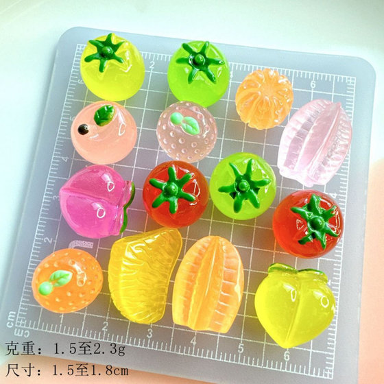 작은 3 차원 발광 시뮬레이션 과일 수지 액세서리 크림 접착제 DIY 장식 헤드 로프 키 작은 3 차원 발광 시뮬레이션 과일 수지 액세서리 크림 접착제 DIY 장식 헤드 로프 키