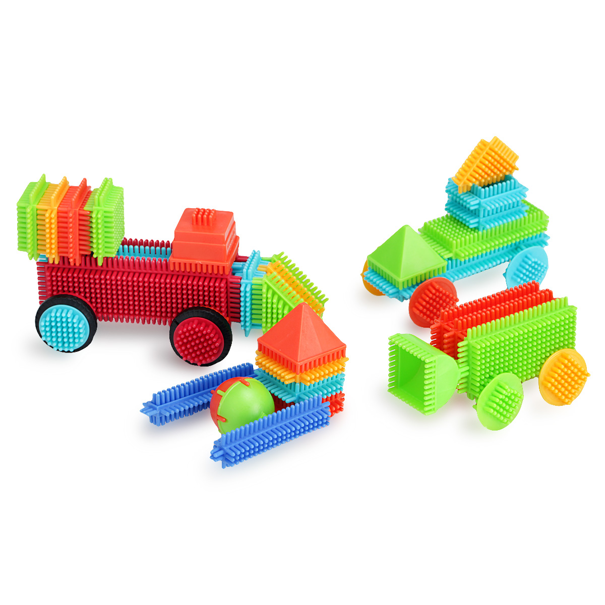 美国bristle blocks鬃毛积木早教智力拼装积木儿童玩具男孩女孩