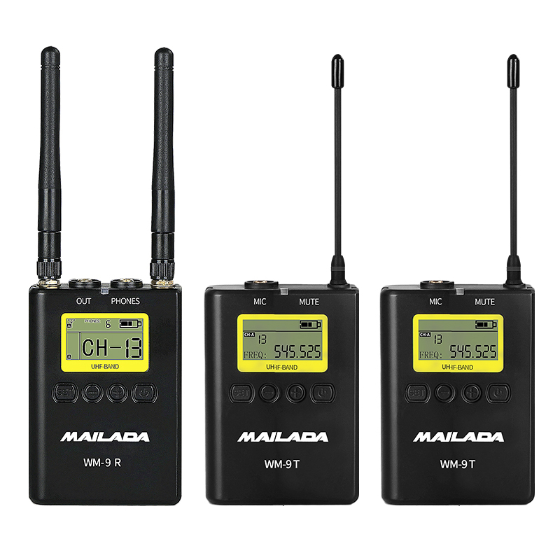 mylarda wm9/wm9s wireless lavalier microphone slr professional interview microphone mobile phone live broadcast