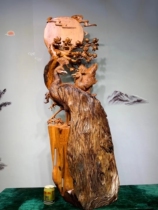 Taihang Cliff Bergen sculpted Damo Guanyin Millver Pendulum Pieces Aging Neoplasms Wood Sculptures OBJECTS STYLING HANDIWORK 317-7