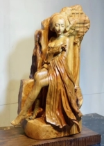 Fragrant Camphor Wood Carving Beauties Root Carving and Handicraft Home Living Room Adornment New Residence Jo Relocation 330-8