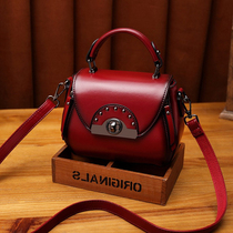 France DUDK Womens Bags Upscale Fashion 100 Hitch Senior Sensation Retro Foreign Air Hand Single Shoulder Sloped Small Square Bag