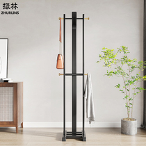 Full solid wood New Chinese clothes hat rack floor hanging clothes hangers brief modern Nordic light lavish homes Silent Home Clothes Racks