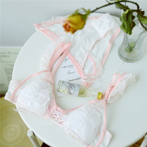 Fairy gas Alice ~ French lingerie woman slim fit with small comfort no steel ring lace sweet bra suit