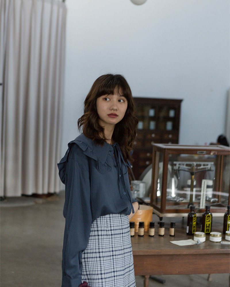 sablesmoke荷叶边衬衫甜美登场