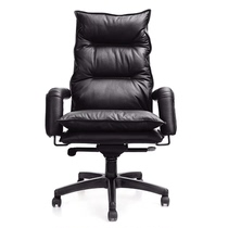 Computer chair Household boss chair leather office chair Simple lifting big chair rotatable big chair can lie down