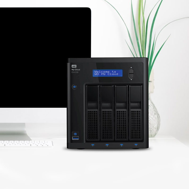 wd western data my cloud pro pr4100 16tb enterprise nas hard disk host nas network storage server home private cloud system 4 disk