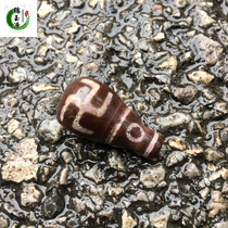 Authentic Tibetan cinnabar three-way conjoined Wanzi Pearl Old Mine Dizhu Integrated Beads Special Medicinal Natural