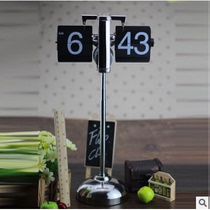 Creative Miaoke telescopic page turning clock Mechanical clock Automatic living room bedroom simple page turning clock Constellation clock Silent clock