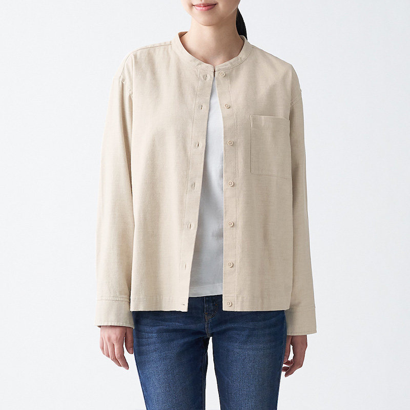 muji 无印良品 29ac729 女式立领衬衫