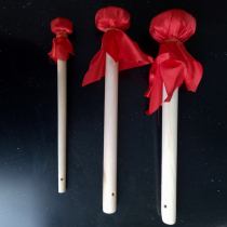 Qin Xiang gong hammer Large medium and small three kinds of gong hammer bag red silk percussion instrument accessories Gong hammer gong opening gong Copy gong