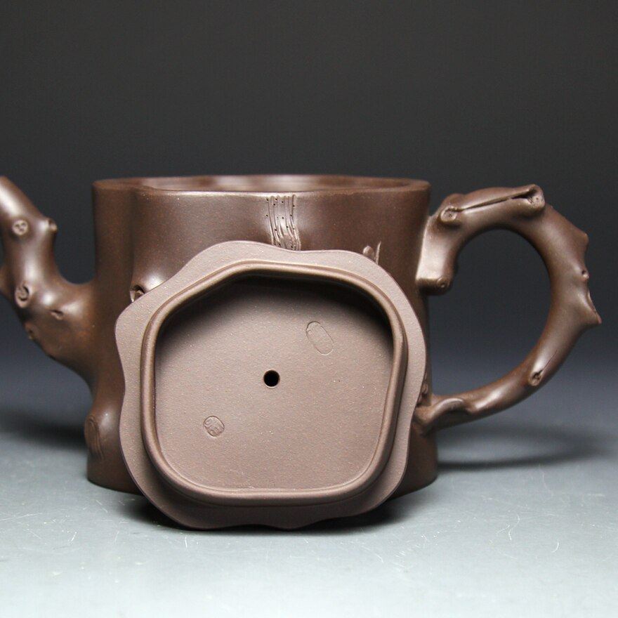 双十二紫砂陶瓷花货紫砂壶 国家级助理工艺美术师 吴六君 梅桩 475cc