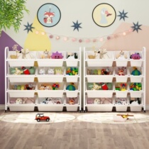Childrens toy storage rack baby bookshelf toy rack storage rack multi-layer storage cabinet finishing rack storage box