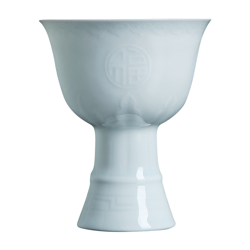 Jingdezhen blue white porcelain ceramic kung fu tea cup single master cup tea cups, small single cup best sample tea cup