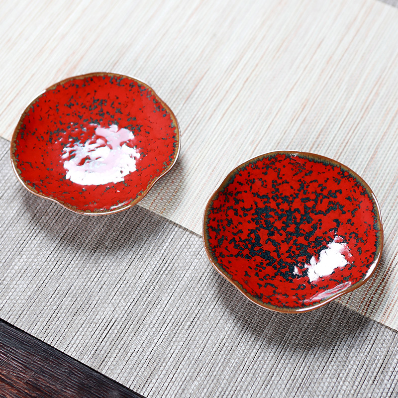 Red the jingdezhen ceramic cups of jun Red glaze up kung fu household hand - made the master sample tea cup cup single cup by hand