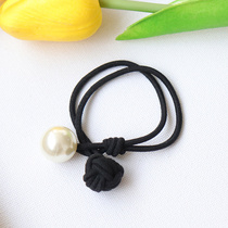 Korean simple and fresh tie hair rubber band personality hair rope Korean version of the hair ring head rope Adult wild hair accessories leather case