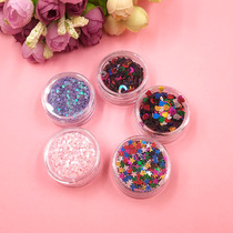 Net red Lin Xiaotake eye makeup Fairy eye corner star stickers soft Meng Sister makeup Lolita makeup Face eye shadow powder makeup