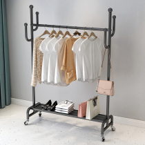 Light luxury Nordic hanger landing bedroom simple household frame drying clothes hat frame belt wheel