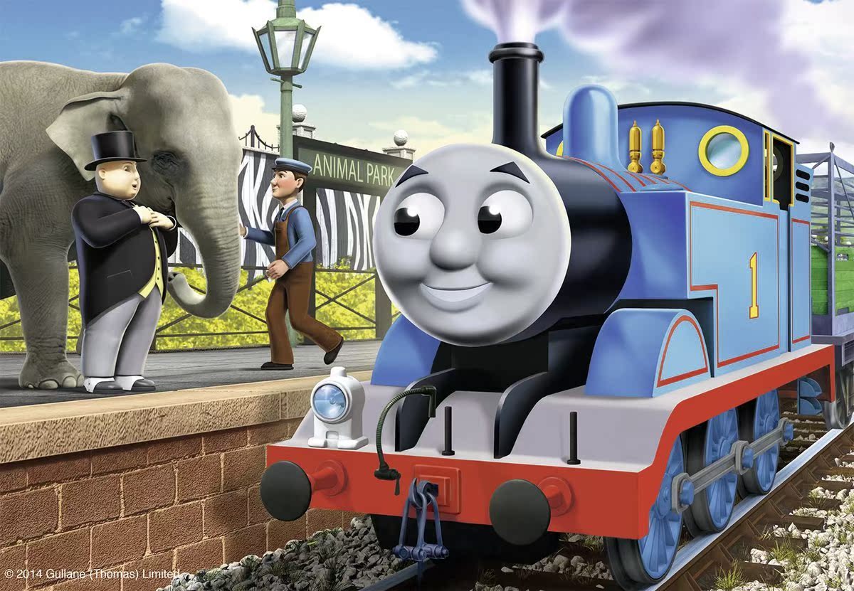 现货德国进口睿思ravensburger托马斯火车男孩智益拼图2*24盒装