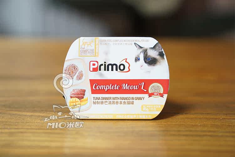 primo 全能营养无谷主食罐猫罐猫罐头 85g*6罐 泰国产好吃停不下