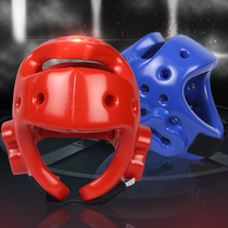 Thickened taekwondo helmet adult boxing head guard children Sanda Muay Thai karate protective gear training mask face