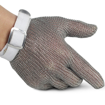 304 stainless steel wire anti-cutting gloves Slaughter cutting protective gloves Anti-stab tactical fish killing metal iron gloves