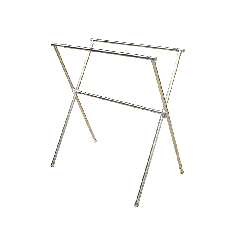 恋晴 晾衣架 落地 折叠 x型不锈钢 双杆伸缩晒衣架_7折现价238元