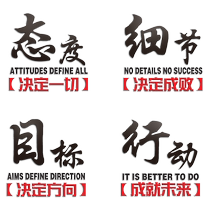 Office culture wall font custom text wall stickers Acrylic wall stickers Three-dimensional 3D wall art word wall stickers