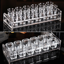 New bullet cup Acrylic cup holder Spirits cup White wine cup Bar KTV night square glass holder