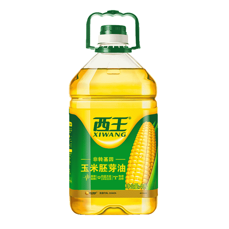 西王玉米胚芽油4l食用油玉米油非转基因物理压榨