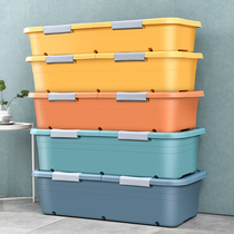 Japan MUJIE bed bottom storage box with wheels home drawer type clothes storage box low bed under the finishing box