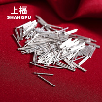 99 sterling silver ear stud female simple student transparent invisible thick ear rod foot silver raised ear pierced ear needle plastic tea stem