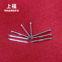 Shangfu sleeps and raises pierced ears without removing silver ear nails Female 99 sterling silver mini double-headed ear rods invisible small ear bone nails