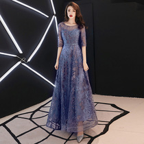Evening dress women 2020 new banquet dignified temperament annual high-end aura Queen host dress dress