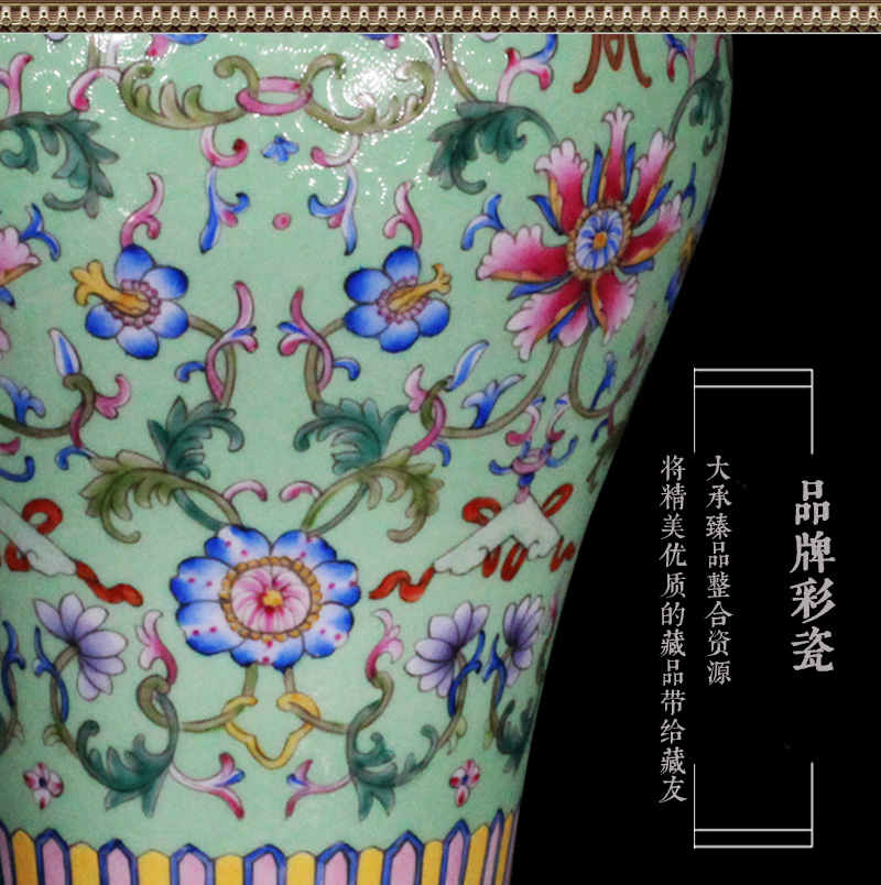 Jingdezhen ceramics Chinese antique hand - made shou steak pattern around branches crafts are sitting room vases, arts and crafts