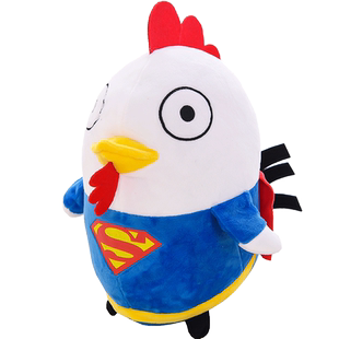 毛绒玩具变身龙猫小鸡公仔玩偶队长超人小鸡布