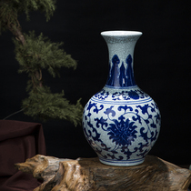 Jingdezhen Guanyao antique porcelain living room classical home craft decorations retro ceramic vase ornaments