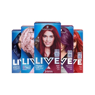 【立即抢购】施华蔻LIVE染发剂染发膏L75女葡萄紫蓝黑雾霾灰红101